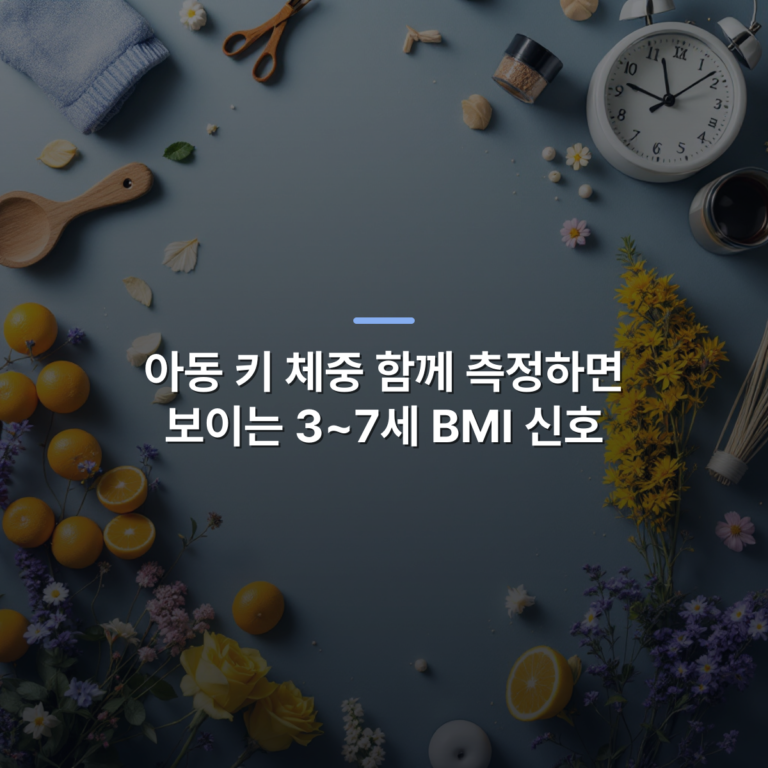 아동 키 체중 함께 측정하면 보이는 3~7세 BMI 신호